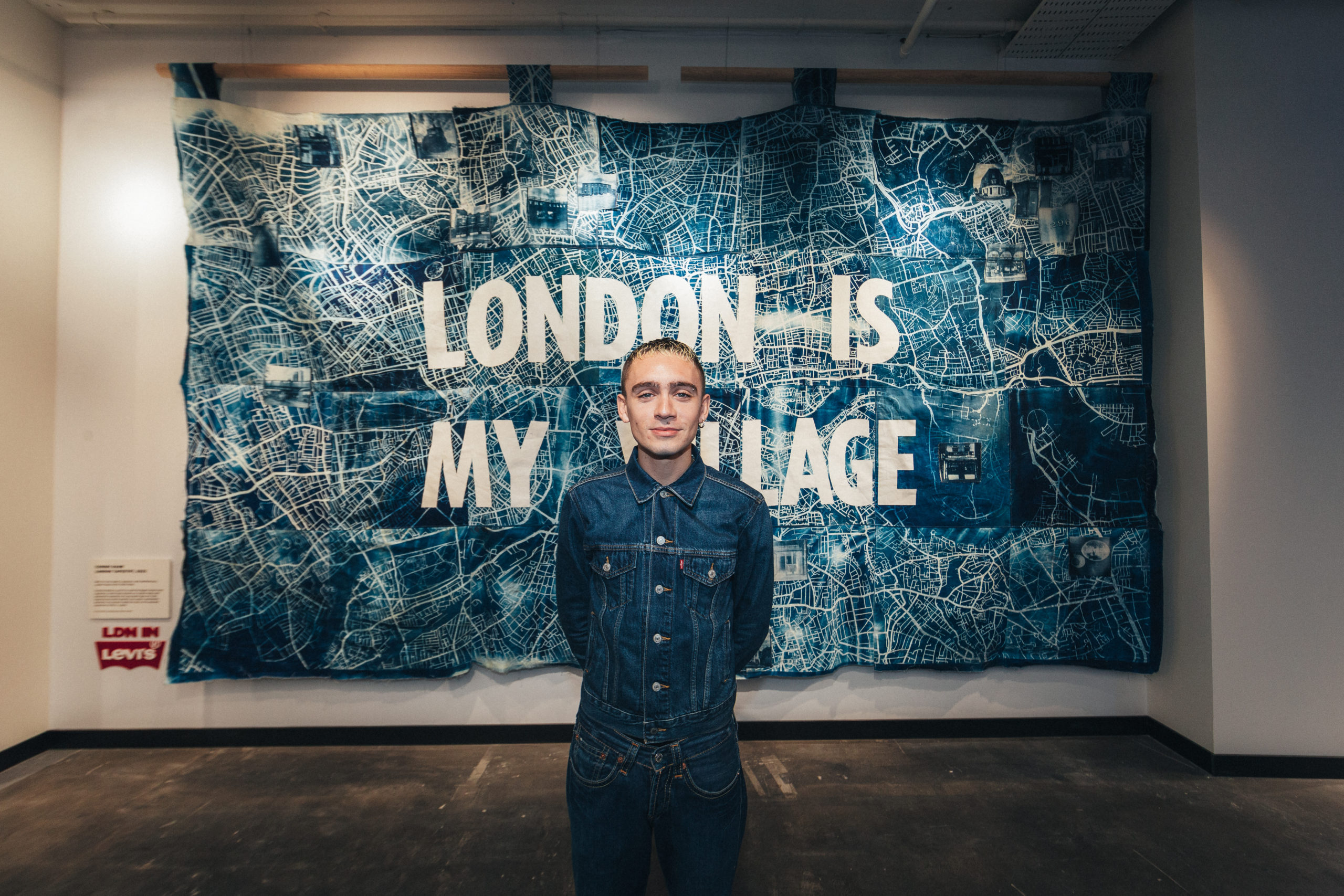 Image from Levi's X Corbin Shaw commission and cultural communications campaign to re-launch Regent Street store